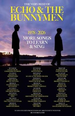 Echo & The Bunnymen 1978-2026 Tour Dates Concert Poster