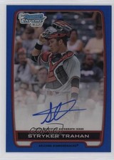 2012 Bowman Draft Chrome Picks Blue Refractor 10/150 Stryker Trahan Auto 0l44