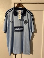 Oasis Live 25 Adidas Men s Soccer Jersey Shirt 25 Light Blue Navy Size XL NWT