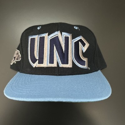 UNC Tarheels Cap Boy Graffiti Snapback Hat Cap Wool Blend Two Tone Korea Rare
