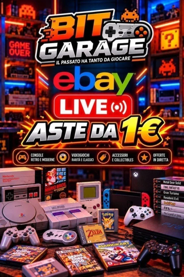 BIT GARAGE LIVE | RETRO GAMING - ASTE DA 1€