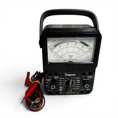 #ad Simpsn 260 Series 8 Analog Multimeter w Leads Portable Volt Ohm Milliammeter $119.99