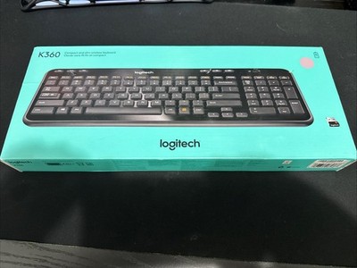 Logitech K360 Full-Size Compact Wireless USB Desktop Keyboard Still In Box New