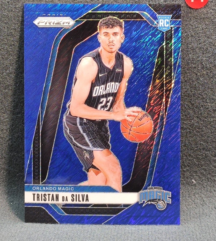 Tristan Da Silva 2024-25 Panini Prizm Rookie Blue Shimmer 21/35 #256