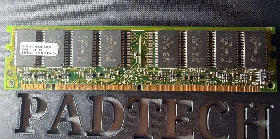 IBM 20L2201 32MB 100MHz SDRAM 168-Pin DIMM Non-ECC CL2 MT16LSDT4G4AG-BC4 Tested - Image 3 of 3