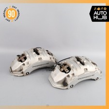 10-23 Porsche Macan Cayenne Panamera Front Brake Calipers Set 7pp615123 Oem 10-23 Porsche Macan Cayenne Panamera Front Brake Calipers Set 7pp615123 Oem