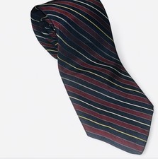 Vintage 1960/70 s Brooks Brothers Makers Silk Tie Navy,white,red And gold Stri