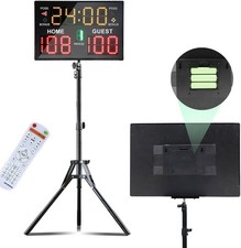 Outdoor Baseball/Softball Scoreboard with Stand, Wireless Portable Baseball S...