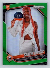 2025 Panini Prizm WNBA #150 Saniya Rivers Green Prizms RC