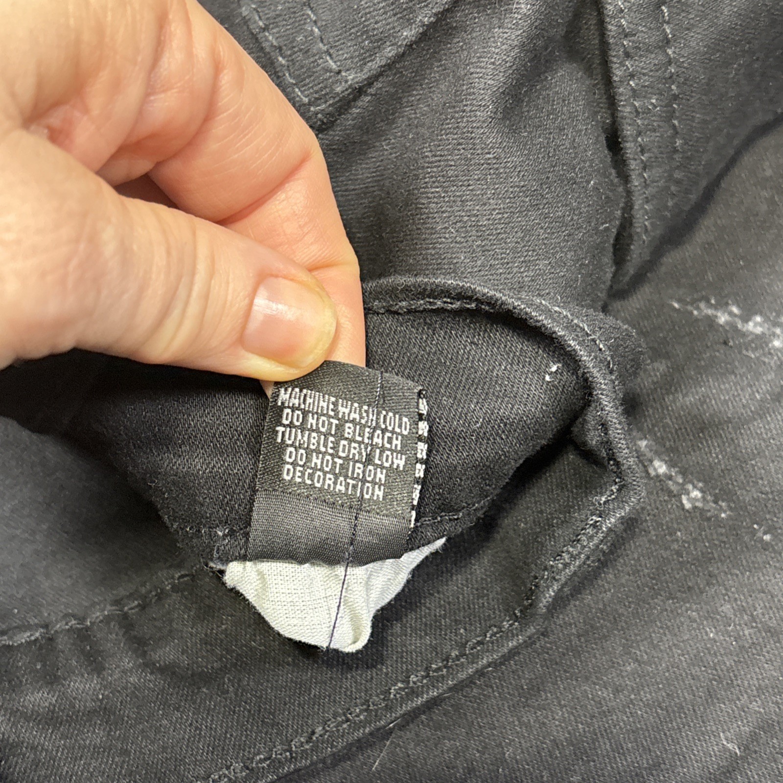 AHP Another Hype Piece Jeans Mens 48 (49x34) Black Skinny Straight Dark Denim - View 8