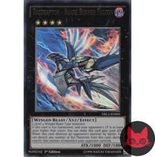 Yugioh Raidraptor - Klingenbrennerfalke DRL3-DE005 Ultra Rare 1. Auflage NM