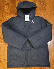  125 Nike Air Jordan Jumpman Boys Size Medium Puffer Cargo Jacket 95D127-023 NWT
