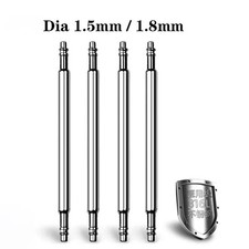 10 pcs Watch Spring Bar Pins Watchband Stainless Steel -Diameter 1.5mm or 1.8mm