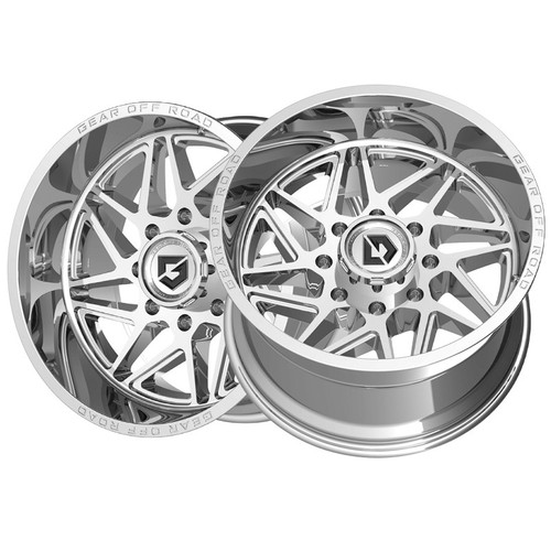 1 X Gear Off Road 761C Ratio 18X9 8X6.50 125.2 Hub +18 Offset Chrome ...