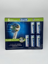 Oral-B FlossAction Electric Toothbrush Replacement Brush Heads Refills, 5 Count