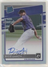 2020 Donruss Optic Rated Rookie Signatures Holo Prizm Rico Garcia Auto 2t7