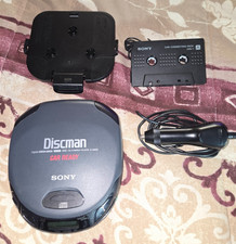 Sony Discman D-162CK Car Ready Portable CD Player Mega Bass with Car Adapter Kit