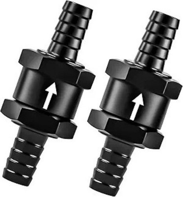 3/8 Inch 2PCS Fuel One-way Check Valve, Aluminium Alloy 10mm  Size: 3/8 (10mm)