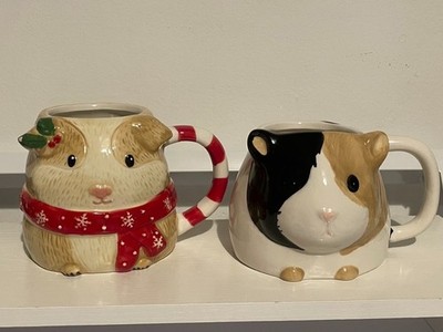 Tee- & Kaffeebecher / Tasse Meerschweinchenliebhaber 3D Kopfform alle Anlässe