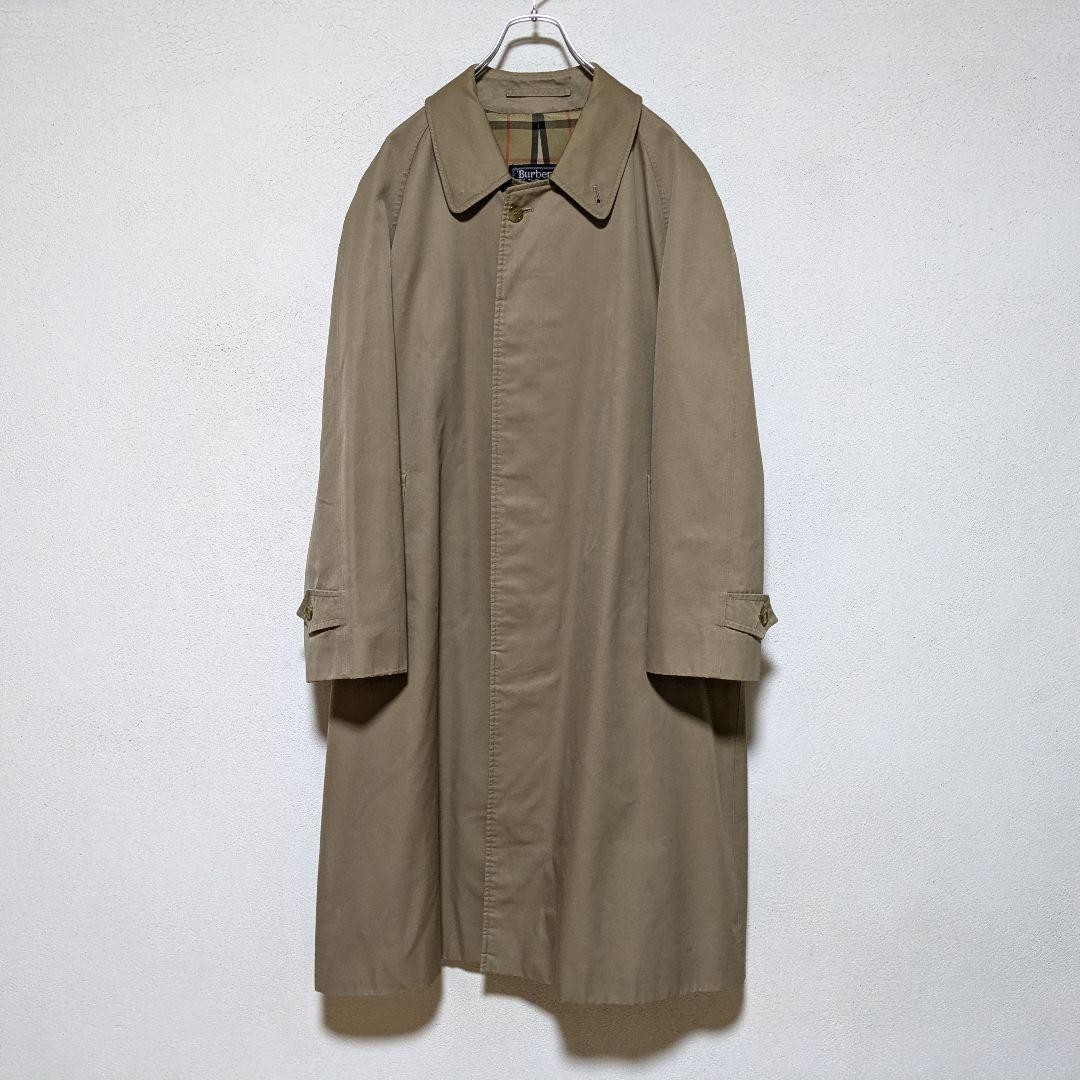 Burberrys Vintage Balmacaan Coat Made in England Nova Check Beige Mens Size M thumbnail 17