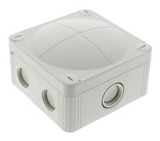 Image of Wiska Combi Junction Box Grey 407 95x95x60mm 4 x Sdkf 5-Pole 10106191 407/4SDKF5