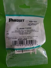30PCS/BOX Panduit Giga TX Cat6 jack white CJ688TGIW Free Shipping 
