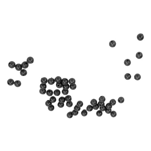 (Schwarz) 50 Stück 8mm Space Beans Set Silica Gel Angelschnur Stopper Kollis NS - Bild 23 von 24