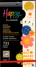 Happy Planner SUPER HAPPY Sticker Book -30 Pgs -721 Pcs -NEW - Discontinued RARE