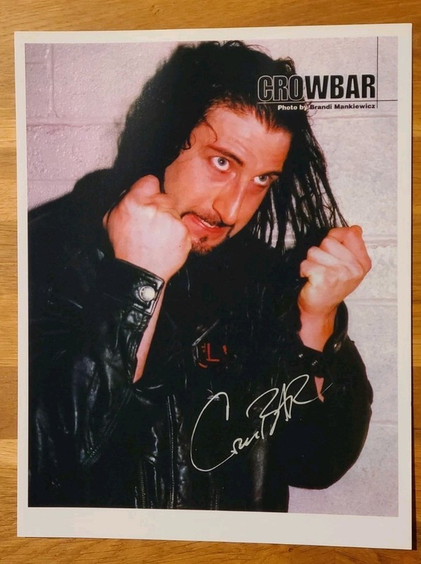 CROWBAR signed 8 X 10 photo WCW TNA ECW WWE ROH NWA AEW pro wrestling autograph
