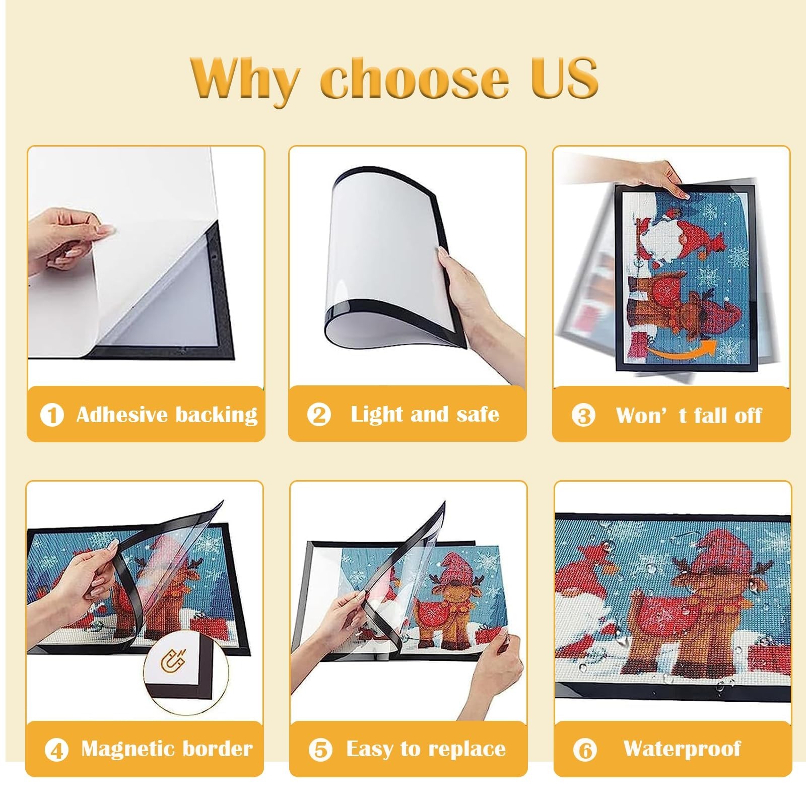 Diamond Art Frame 12x16 Inch - Diamond Frames 30x40 cm Painting Sui... Fast Ship