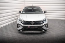 Street+ Spoilerlippe Front Ansatz passend für VW Taigo R-Line Mk1 schwarz Hochgl