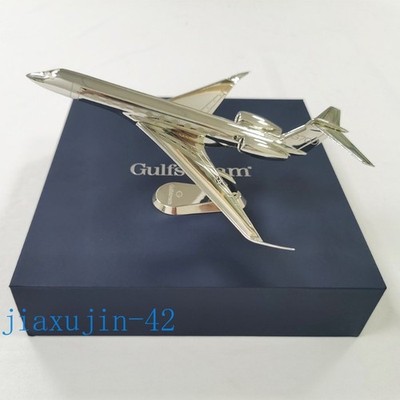 New 1/150 Gulfstream G700 Solid Silver Metal Model Business Jet Aircraft Model