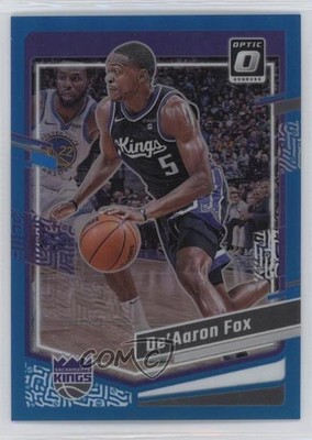 2023-24 Panini Donruss Optic Aqua Prizm 116/249 De'Aaron Fox #52 06y2