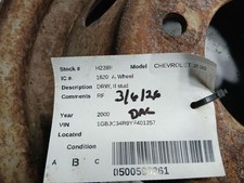 Wheel Drw 8 Stud Fits 88-00 Chevrolet 3500 Pickup 2209276