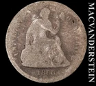 1860 Seated Liberty Half Dime - Scarce  Better Date  No Reserve  #L4481