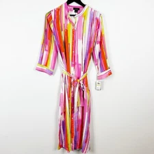 Natori Cascade Shirt Dress Size Small