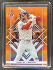 2025 Topps Transcendent Bryce Harper Icons Chrome Orange Refractor #/25