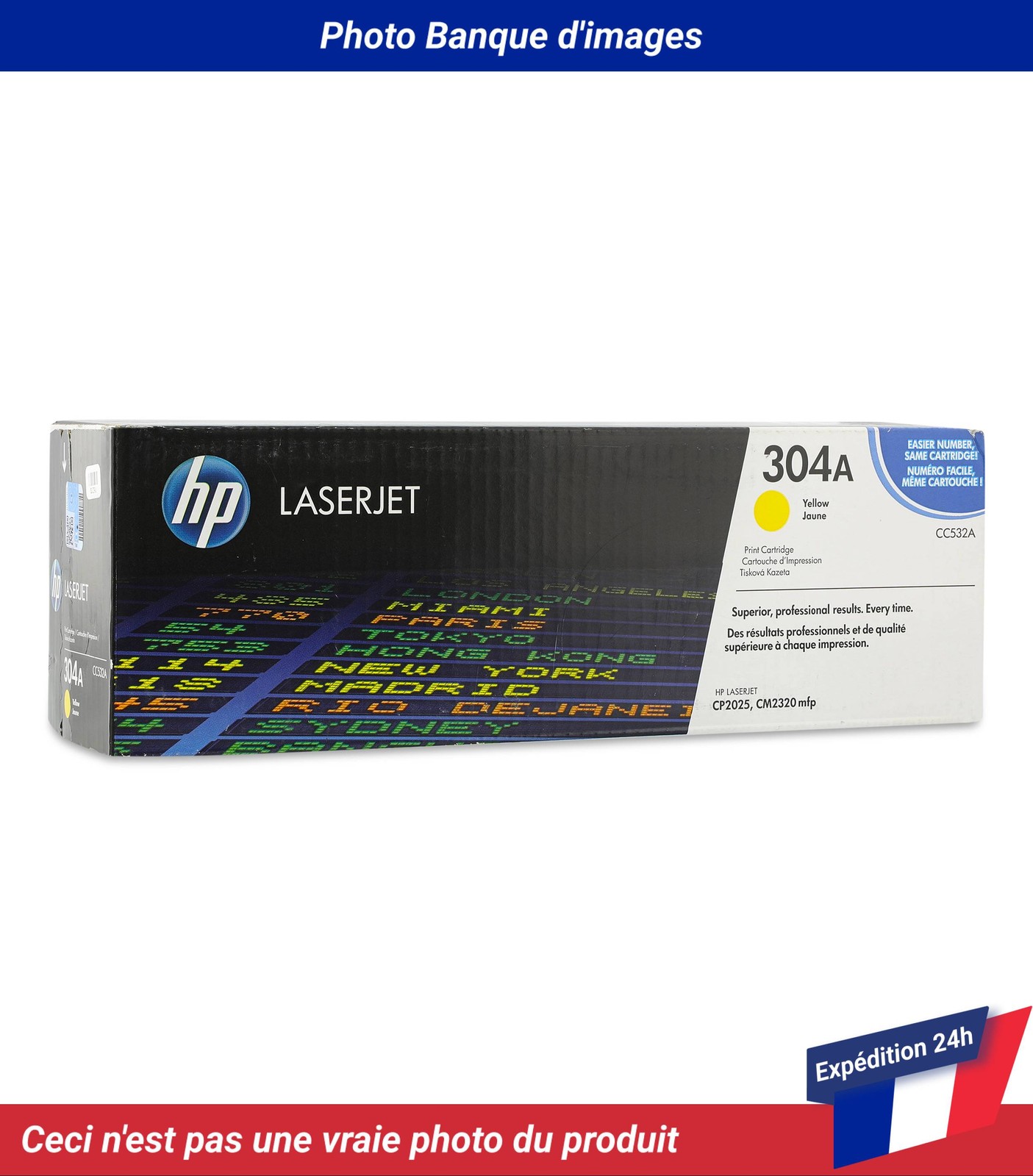 Hp Jaune 304A (Cc532a) - Image 2