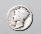 About Good 1917 D Mercury Dime