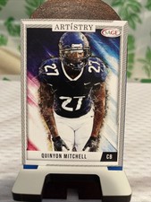 2024 Sage Artistry Football Silver Parallel Quinyon Mitchell #49 Philadelphia