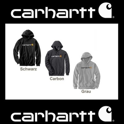 CARHARTT Workwear Hoodie 100074 Kapuzen Pullover schwarz carbon grau SWEATSHIRT