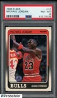 1988 Fleer Basketball #17 Michael Jordan Chicago Bulls HOF PSA 8 NM-MT