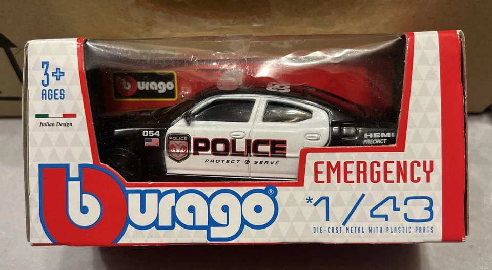 Bburago Emergency 1/43 Véhicule des Services d'Urgence Aléatoire (30074)