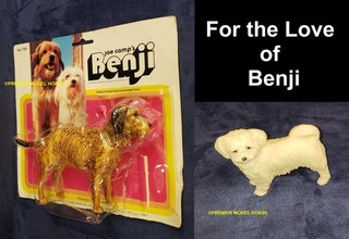 Breyer Joe Camp's BENJI & TIFFANY 7701 & 3090 Dog Lot / Set of 2 from 1970's
