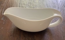 Gravy Boat White Porcelain At home Large No Plate Microwave Safe