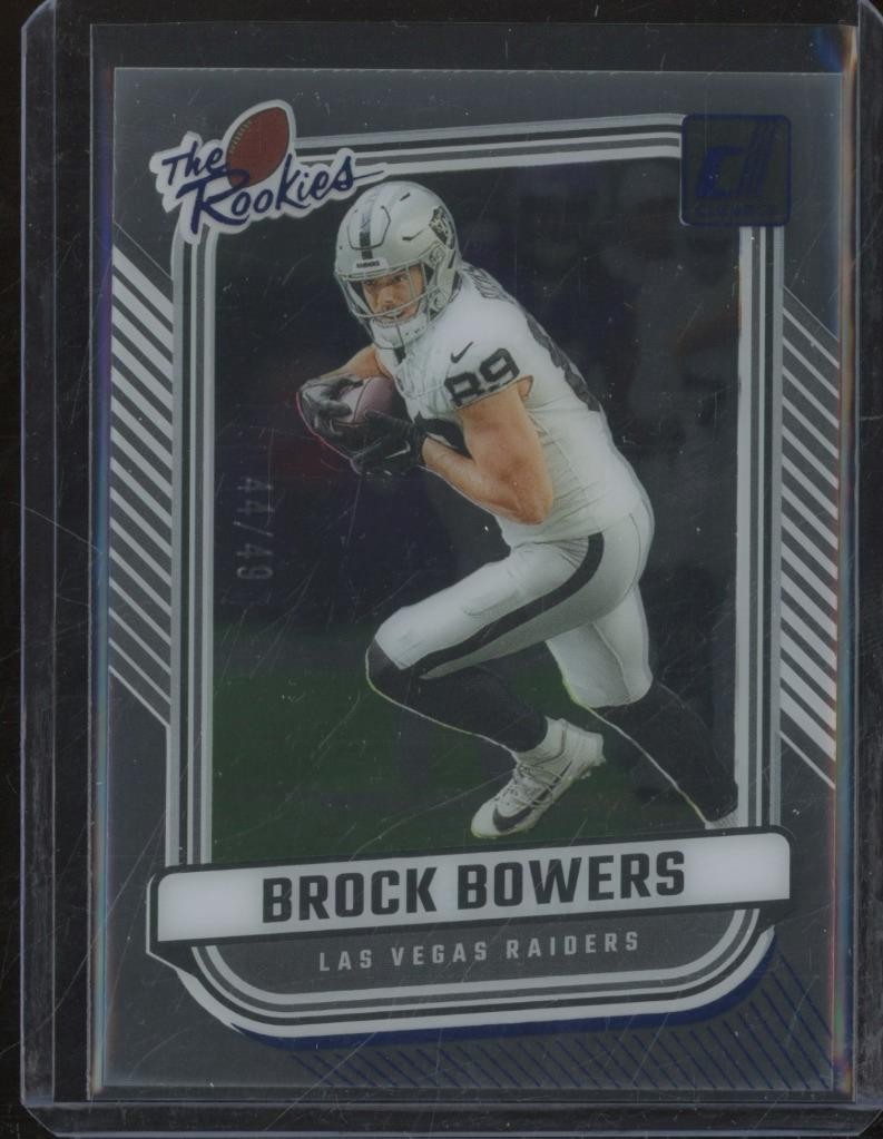 2024 Panini Clearly Donruss BROCK BOWERS #8 RC Rookie The Rookies Blue /49 FB1