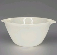 Vtg Fire King Cinderella Mixing Bowl Milk Glass 20 Anchor Hocking Oven Proof USA