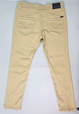 Nick Danger Mens Pants Sz (Actual 36X30.5) Beige Pocket Detail Stretch Straight