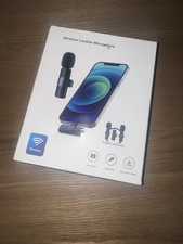 Wireless Dual Clip-On Lavalier Microphones, Lightning Plug Play
