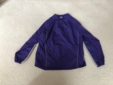 Majestic Youth Baseball Softball Removable Sleeve Batting Cage Jacket Purple YL